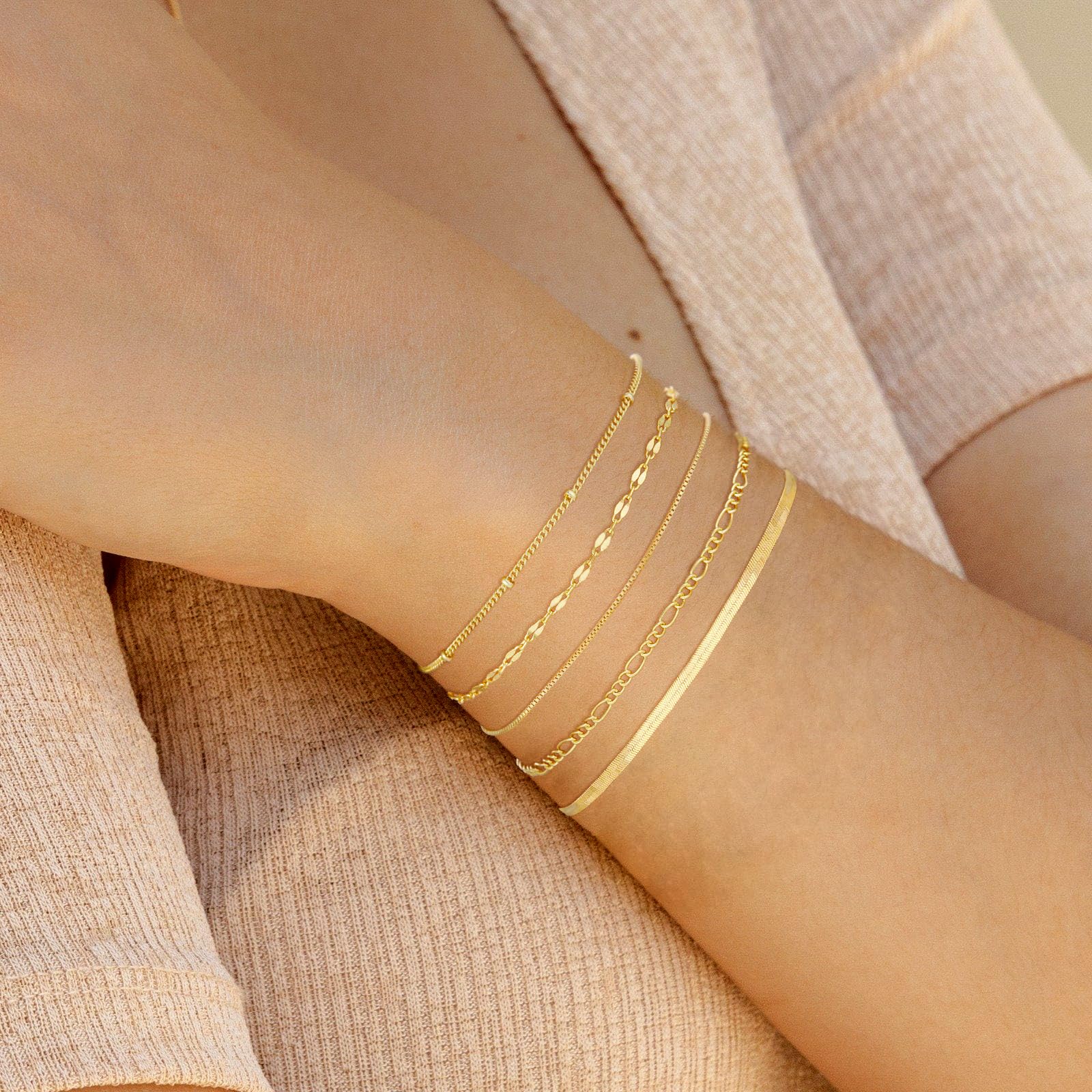 dainty gold bracelets