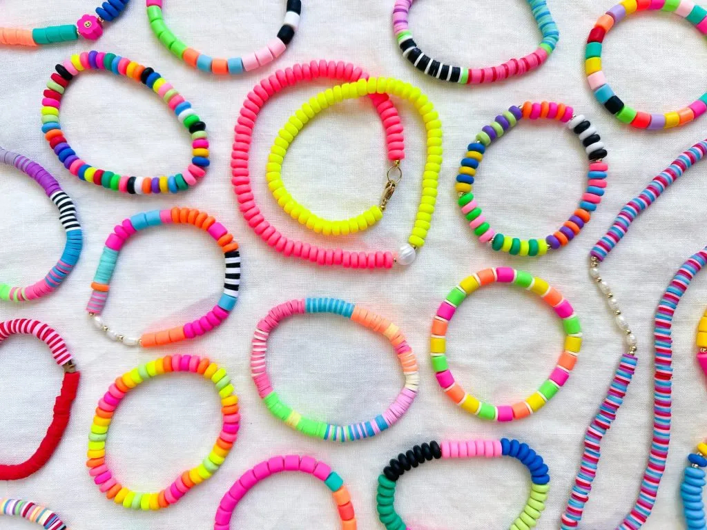 clay bead bracelets ideas