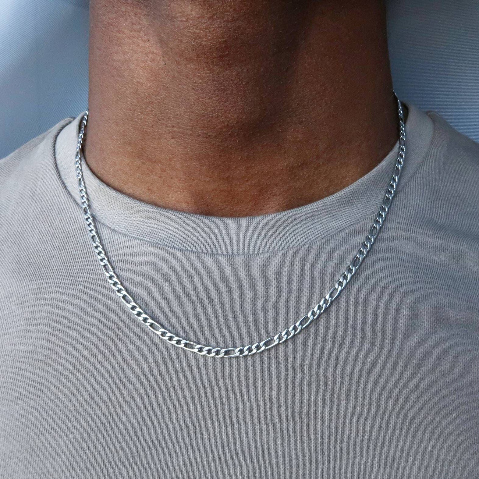 men silver chain