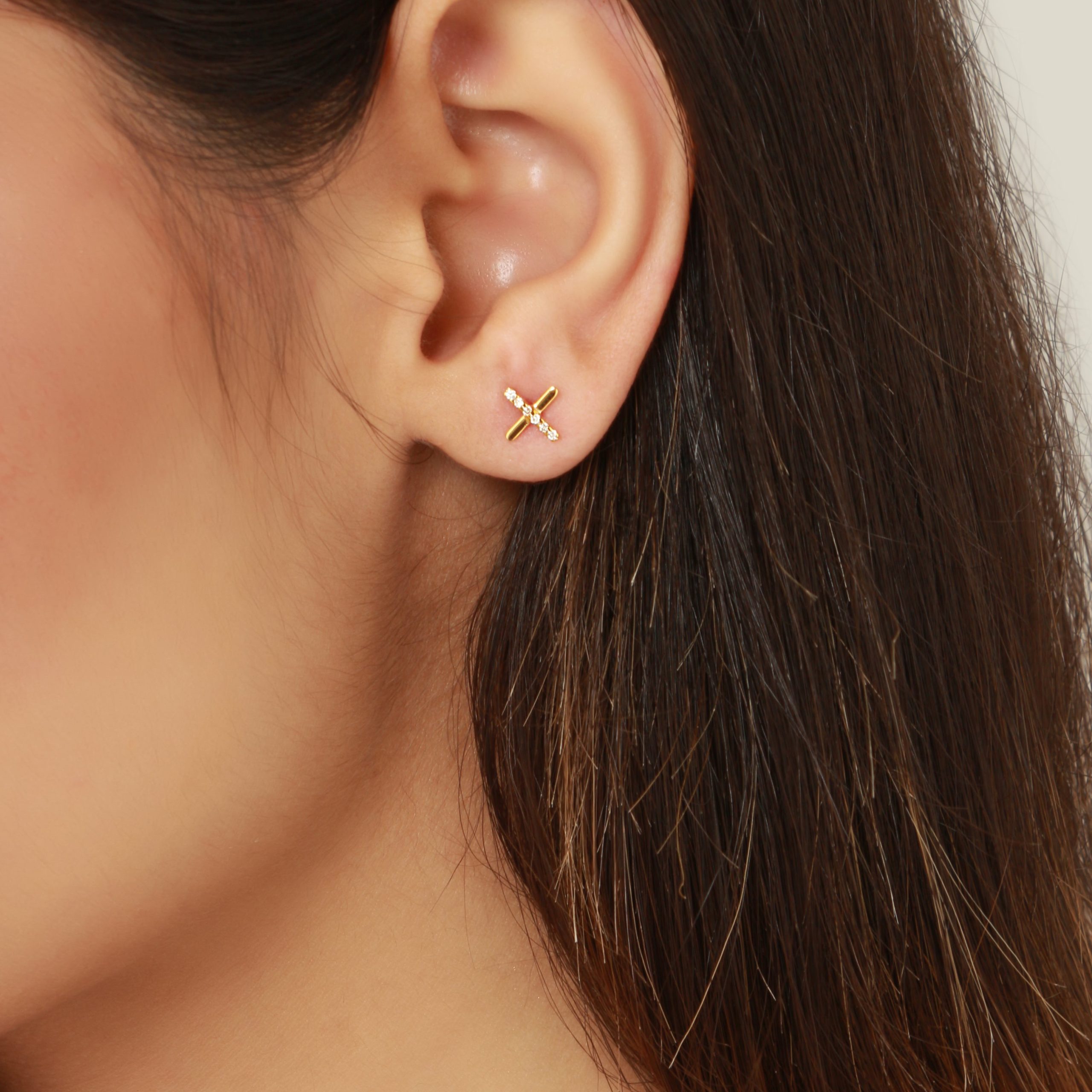 small gold earrings