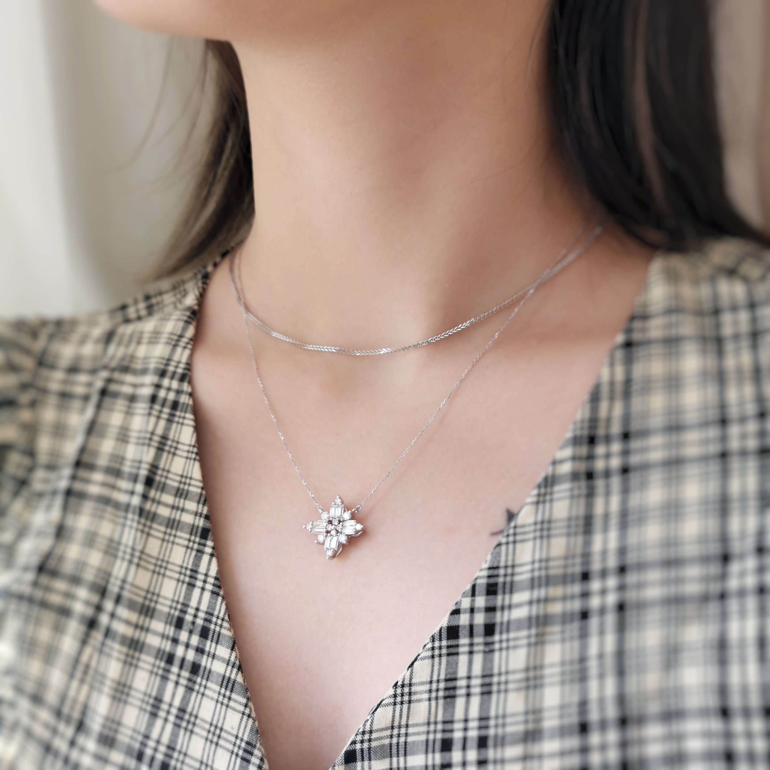 moissanite necklace