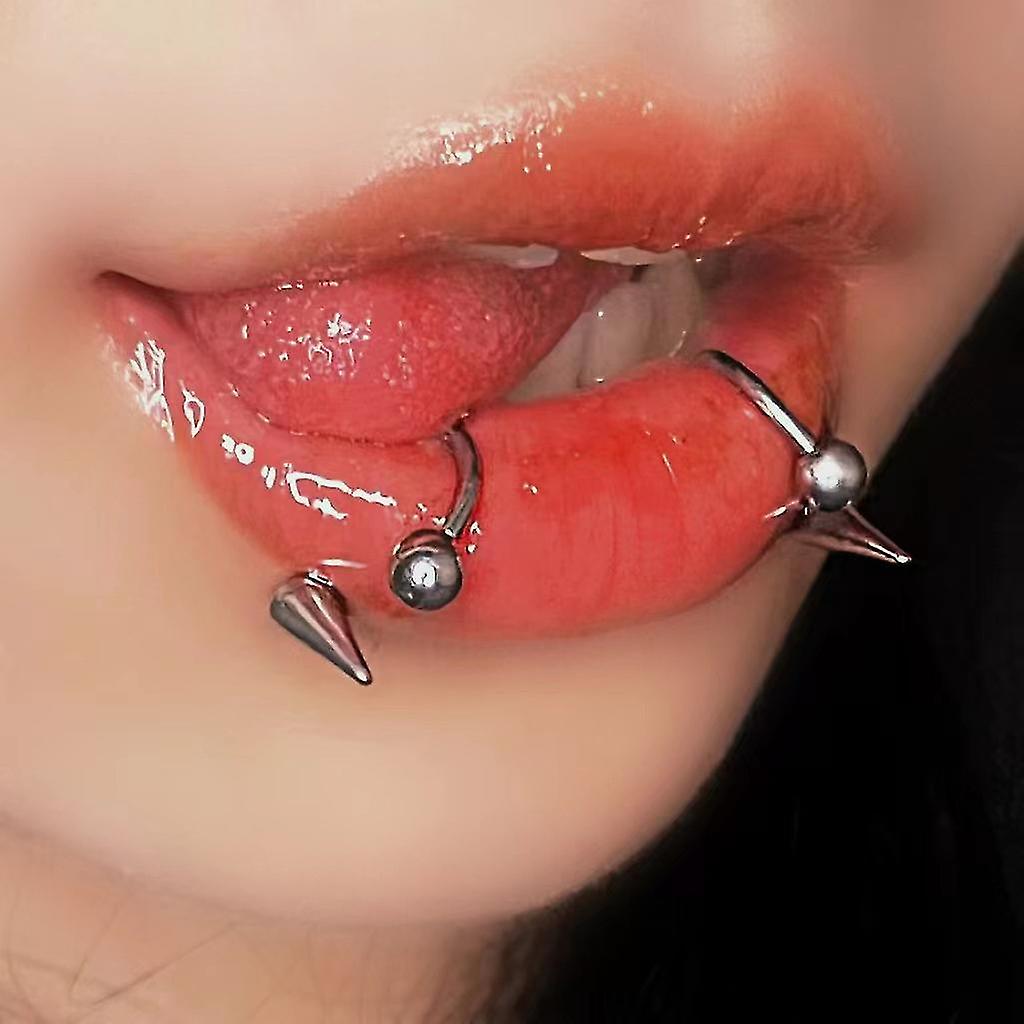 lip piercing