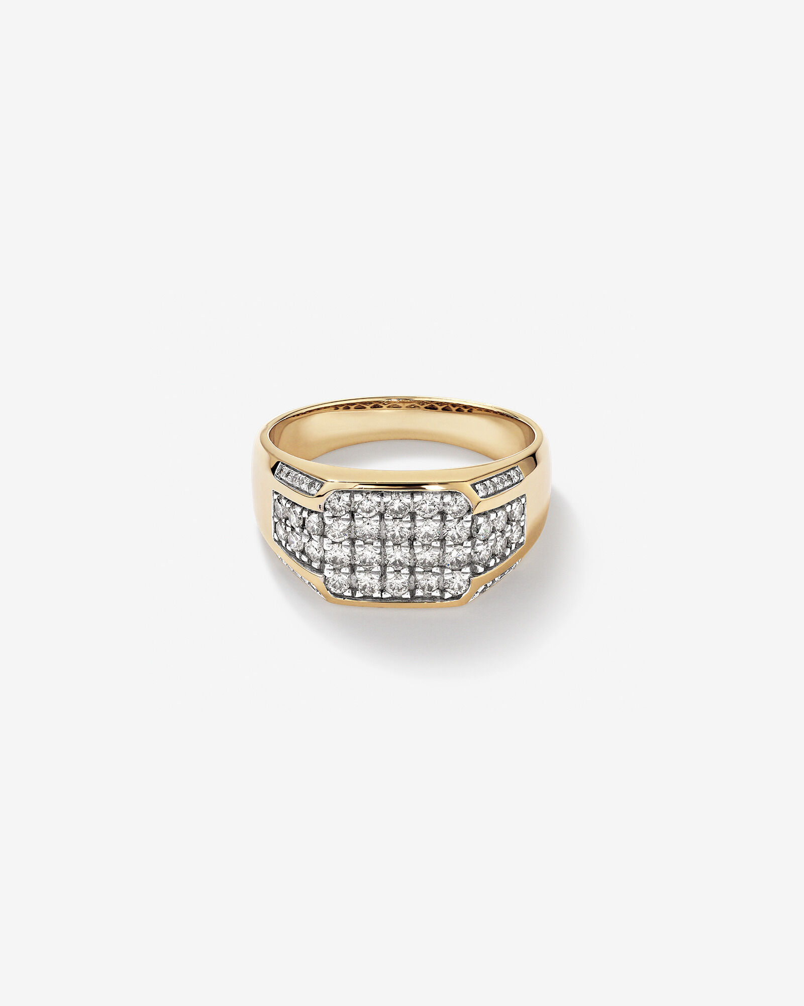 mens gold diamond ring