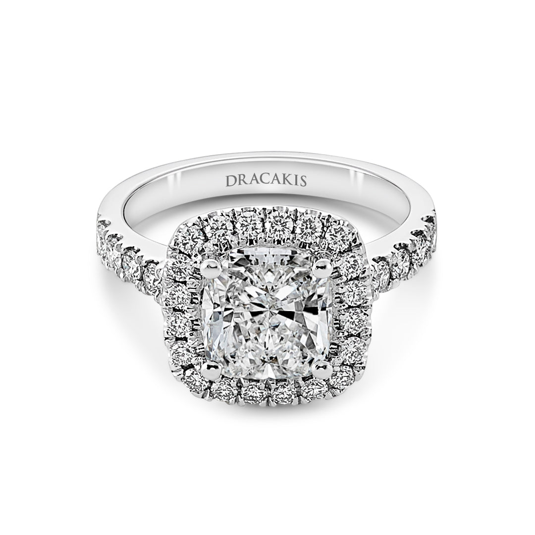 cushion engagement ring