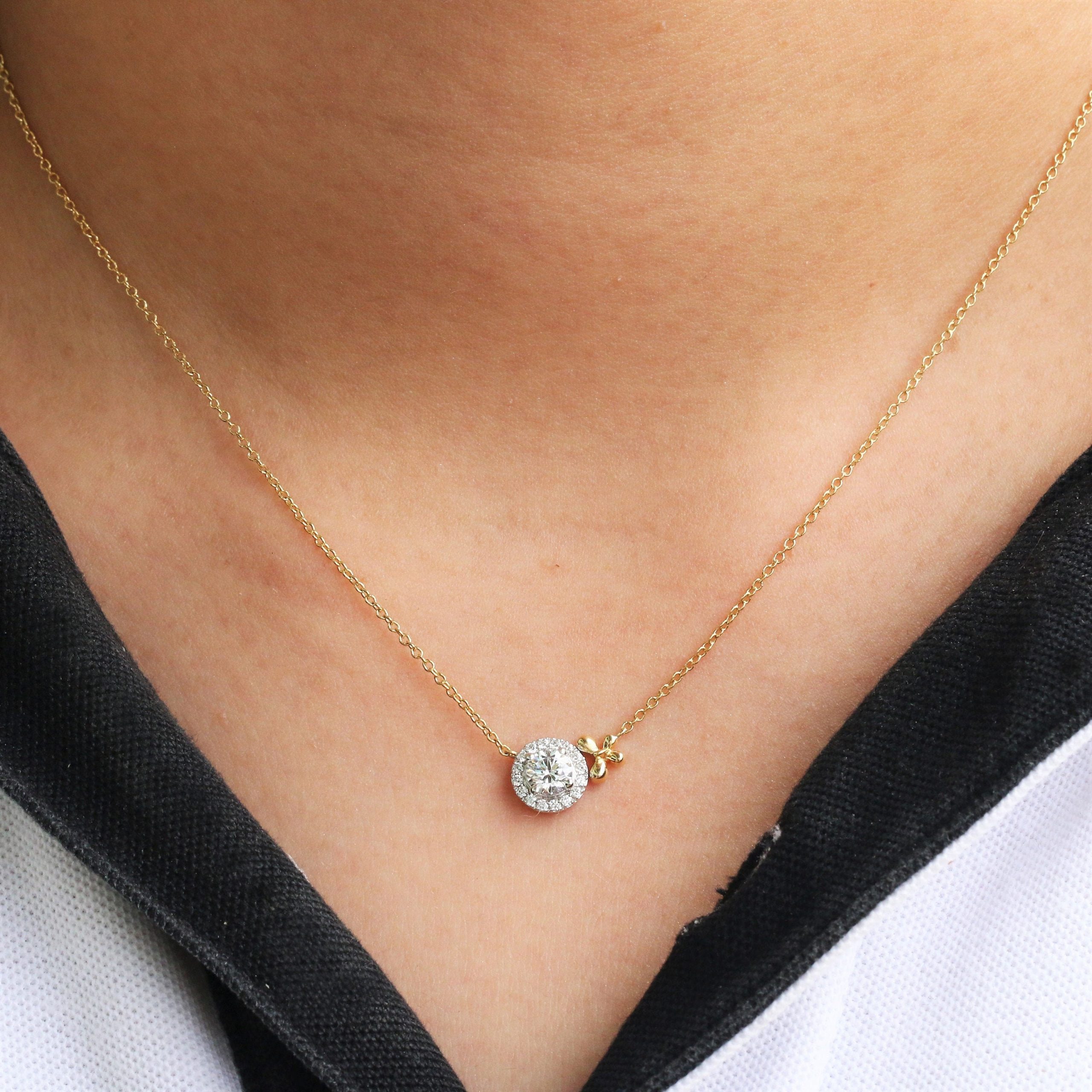 moissanite necklace