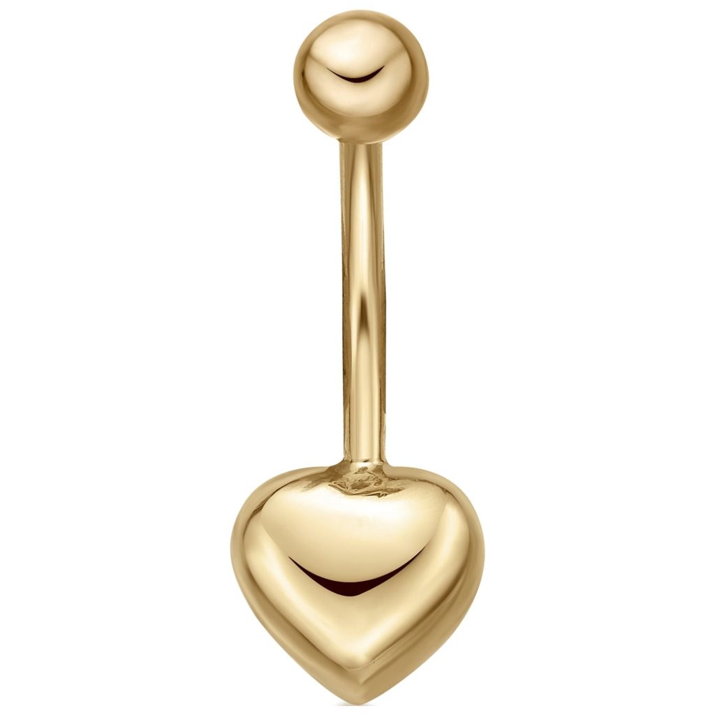 Gold belly ring