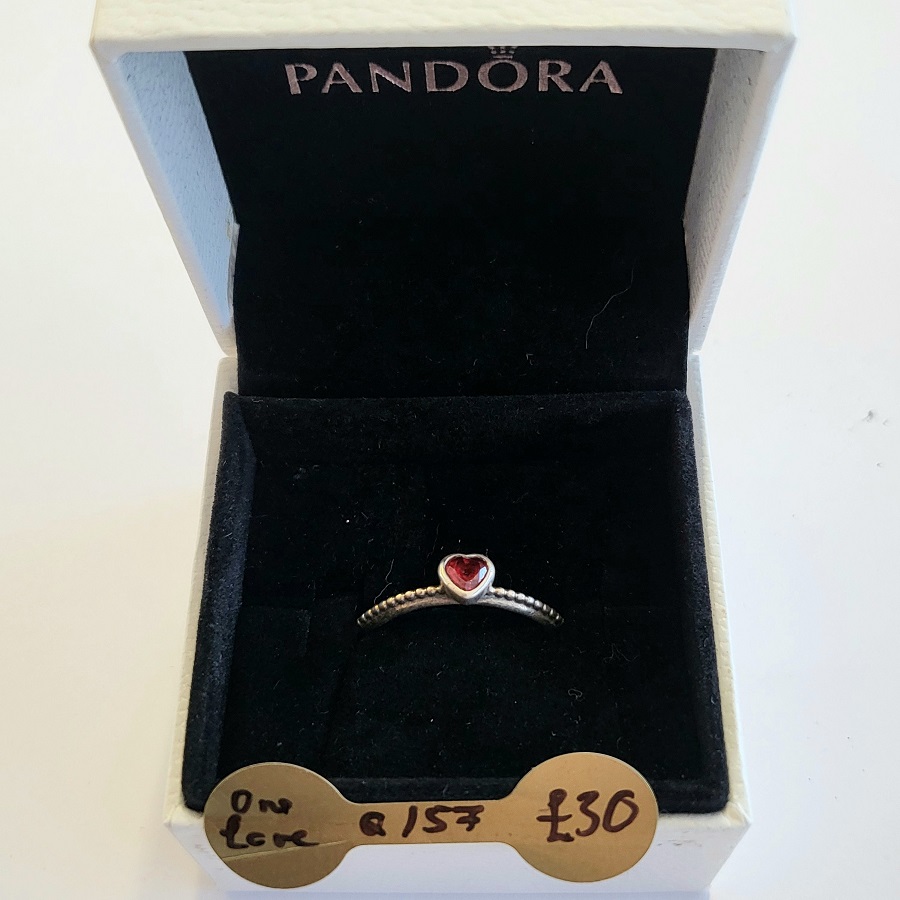 pandora red heart ring