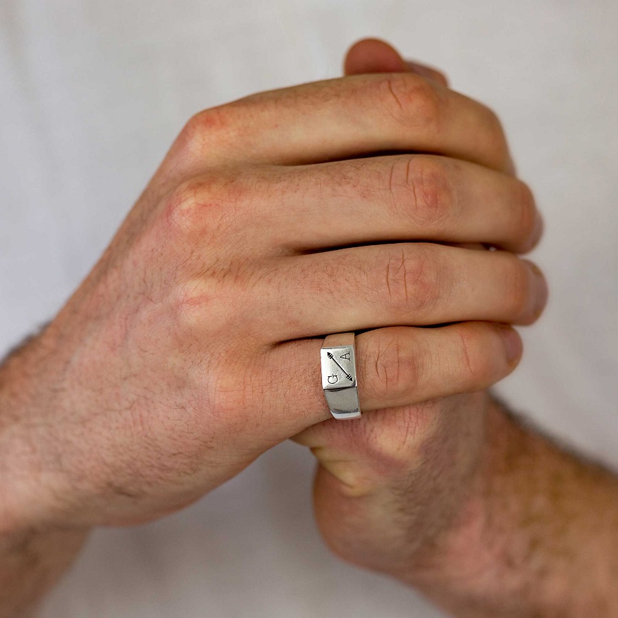 silver signet ring