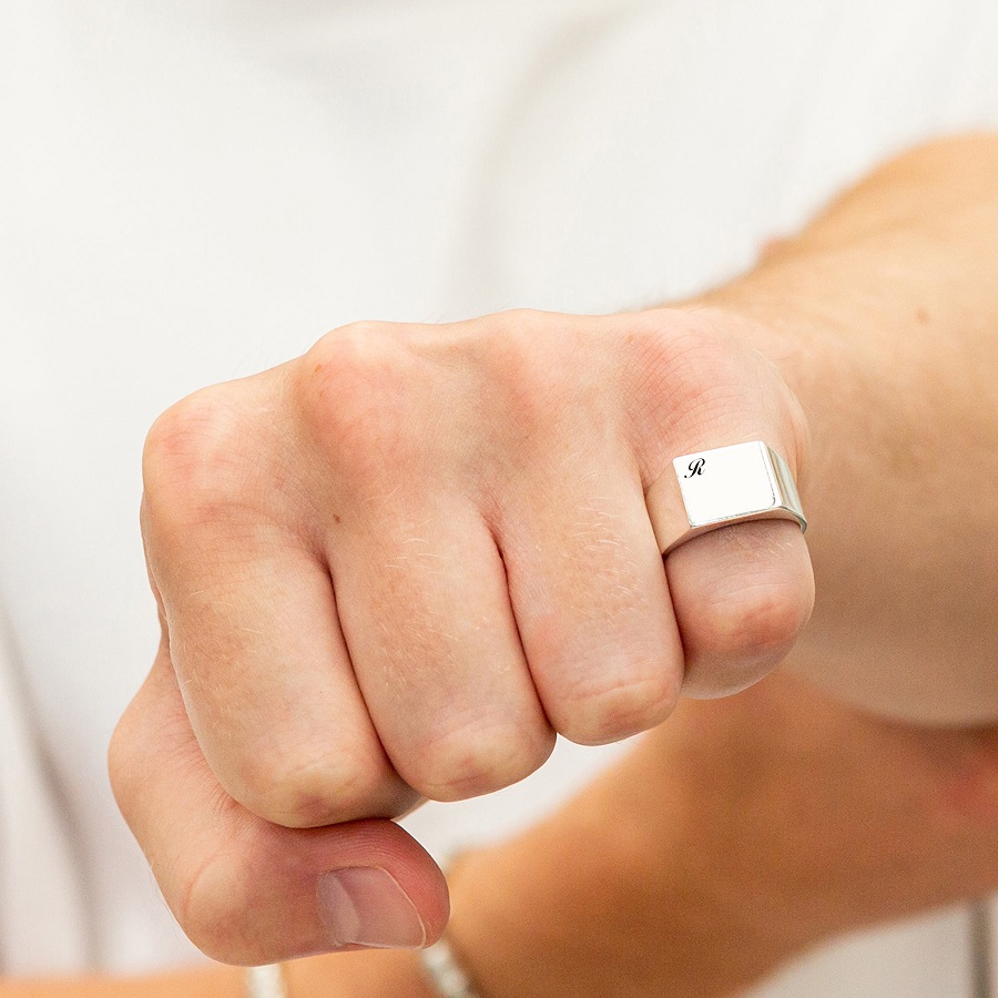 silver signet ring