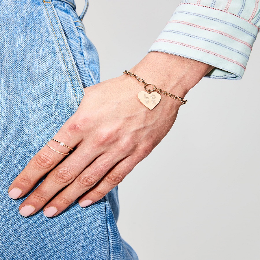 Square Charm Bracelet