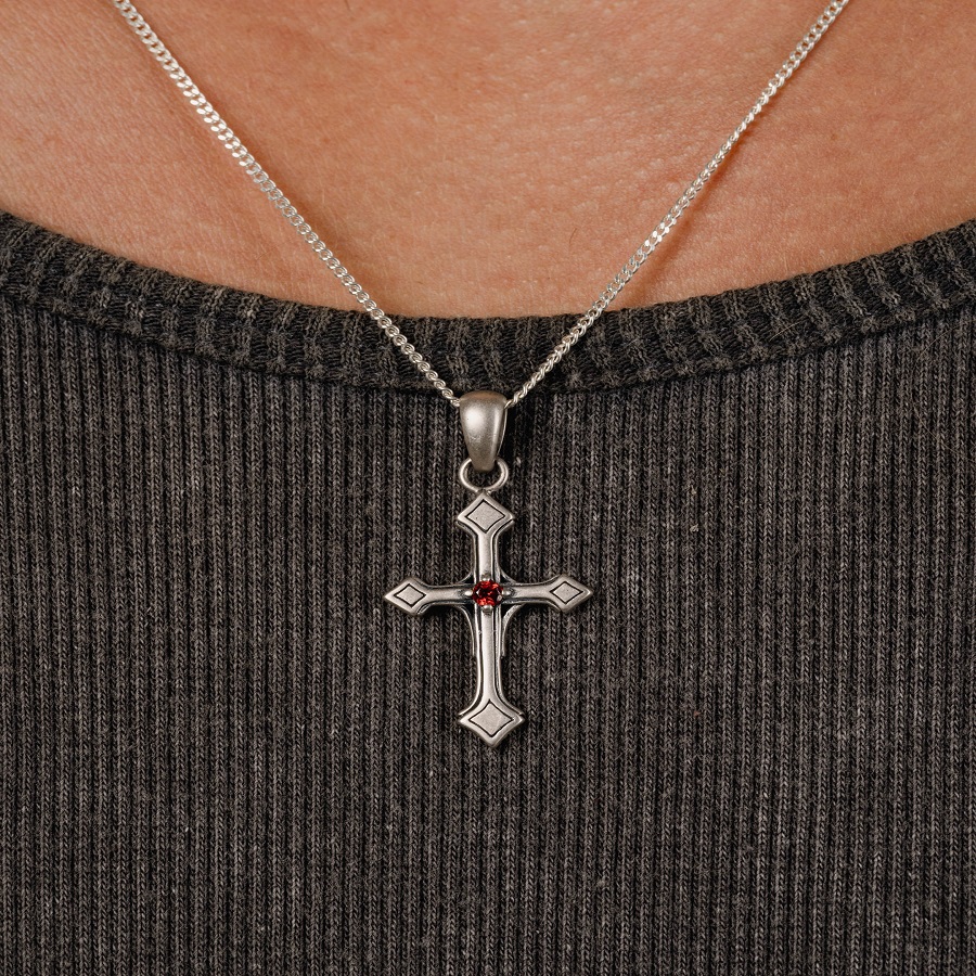 Silver Cross Necklace