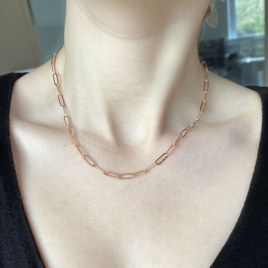 paper clip necklace