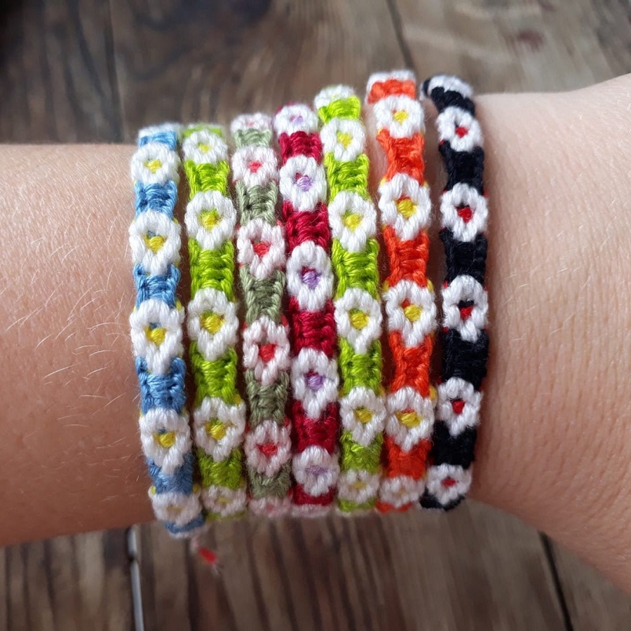 Flower Friendship Bracelet