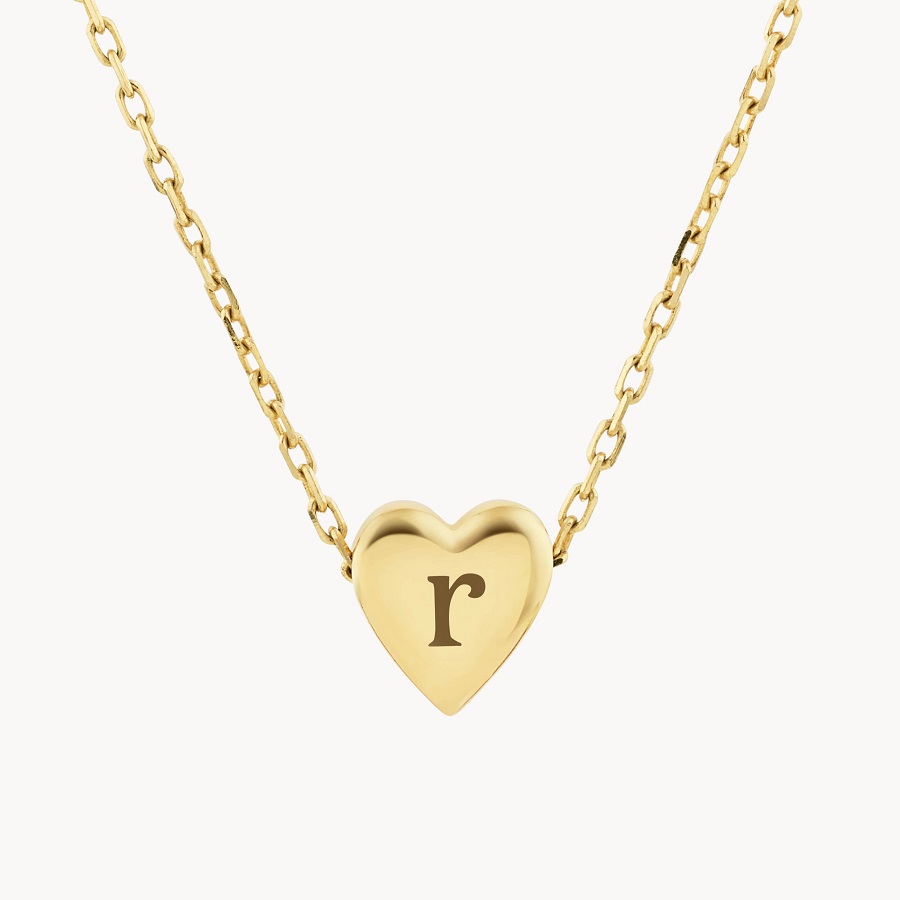 gold heart necklace